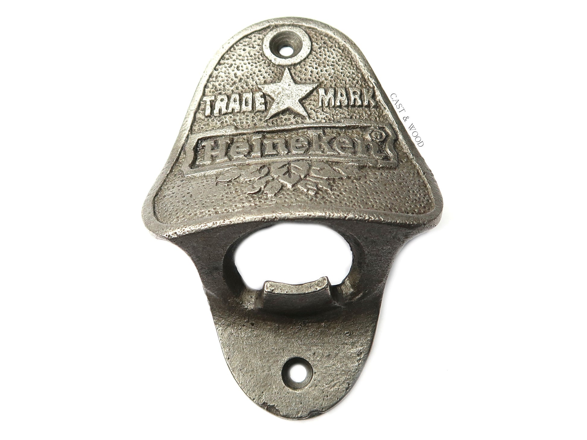 HEINEKEN Cast Iron Wall Mounted Bottle Opener freeshipping - Cast & Wood
