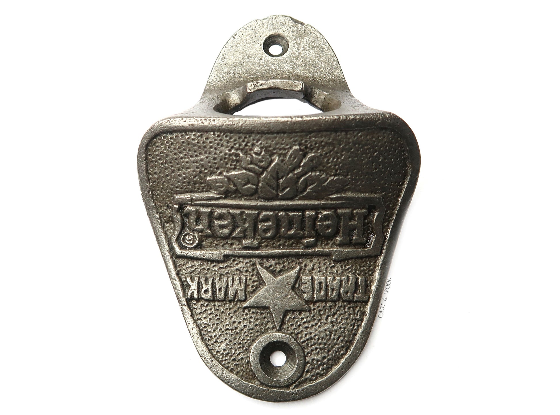 HEINEKEN Cast Iron Wall Mounted Bottle Opener freeshipping - Cast & Wood