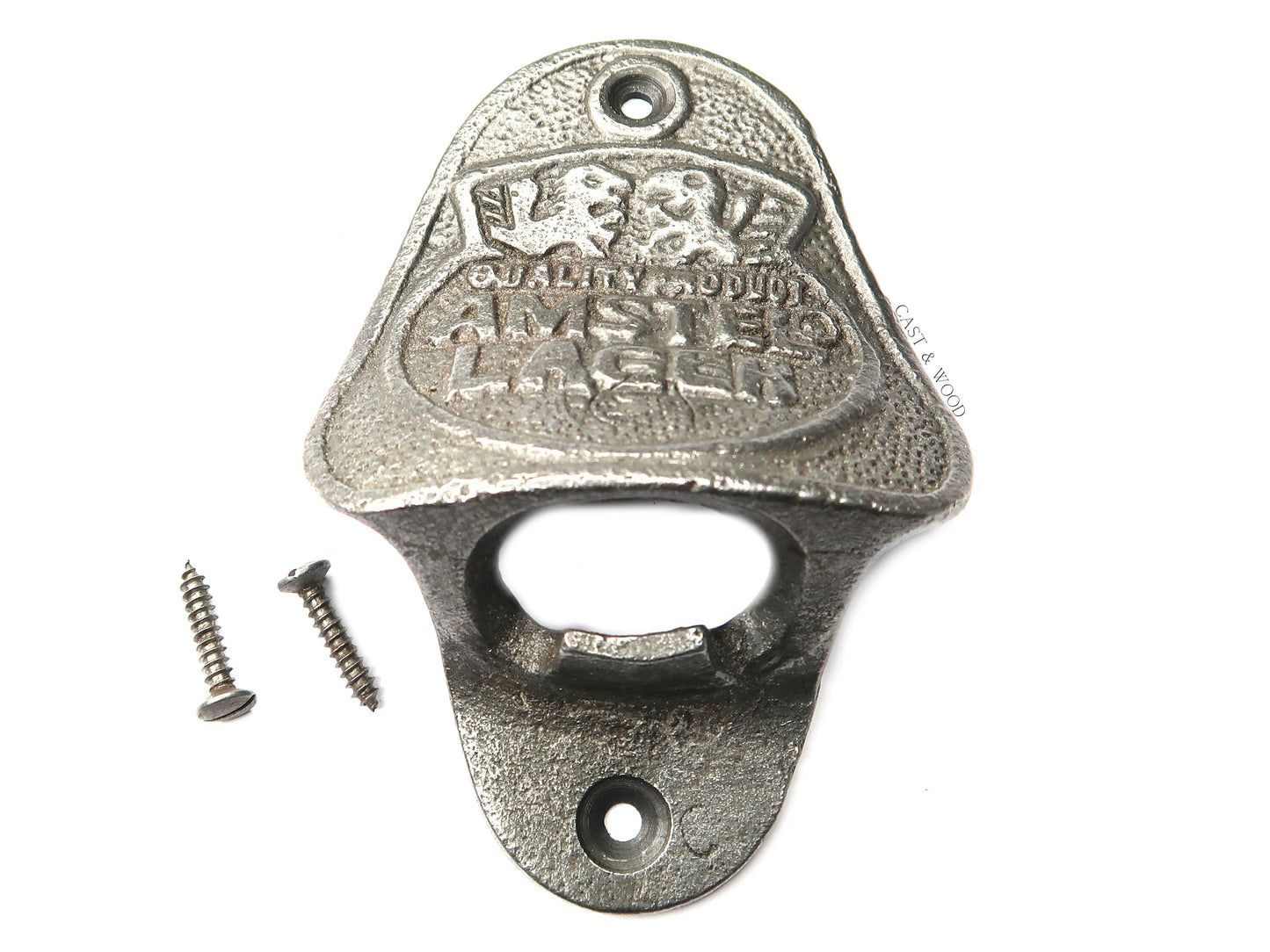 AMSTEL LAGER Cast Iron Wall Mounted Bottle Opener freeshipping - Cast & Wood