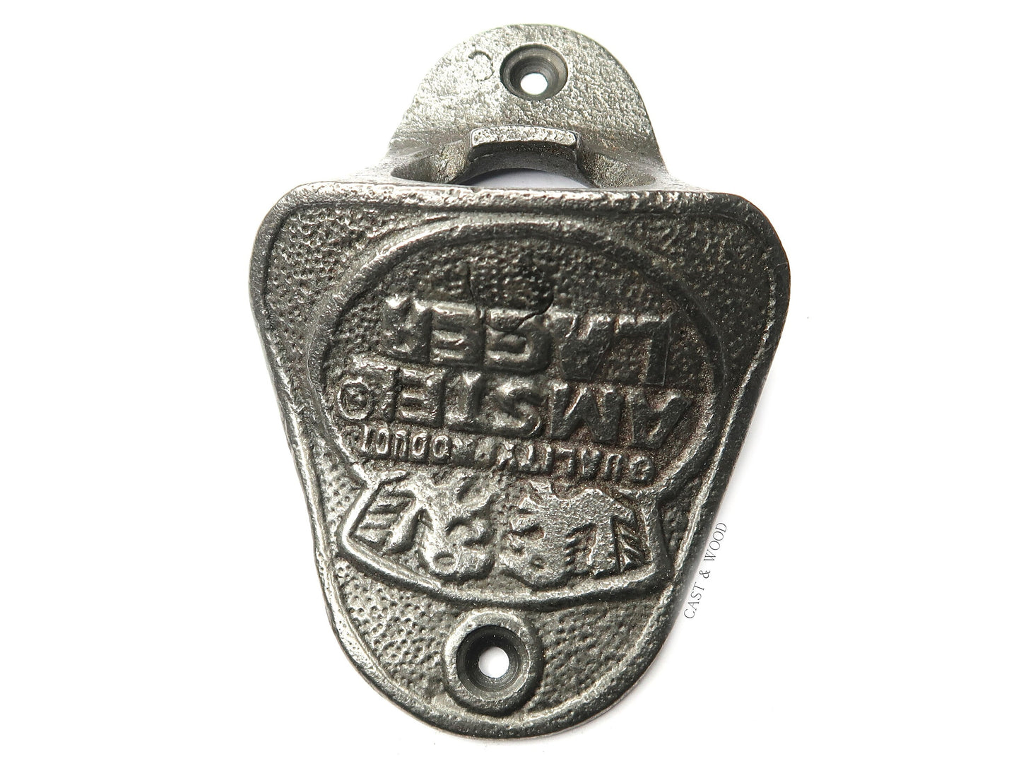 AMSTEL LAGER Cast Iron Wall Mounted Bottle Opener freeshipping - Cast & Wood