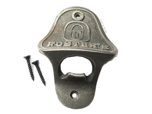 FOSTERS Cast Iron Wall Mounted Bottle Opener freeshipping - Cast & Wood