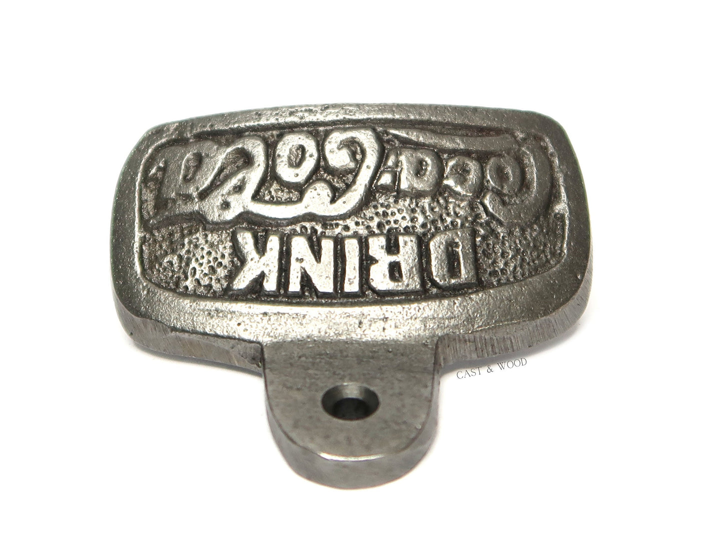 COCA-COLA Coke Cast Iron Wall Mounted Bottle Opener freeshipping - Cast & Wood