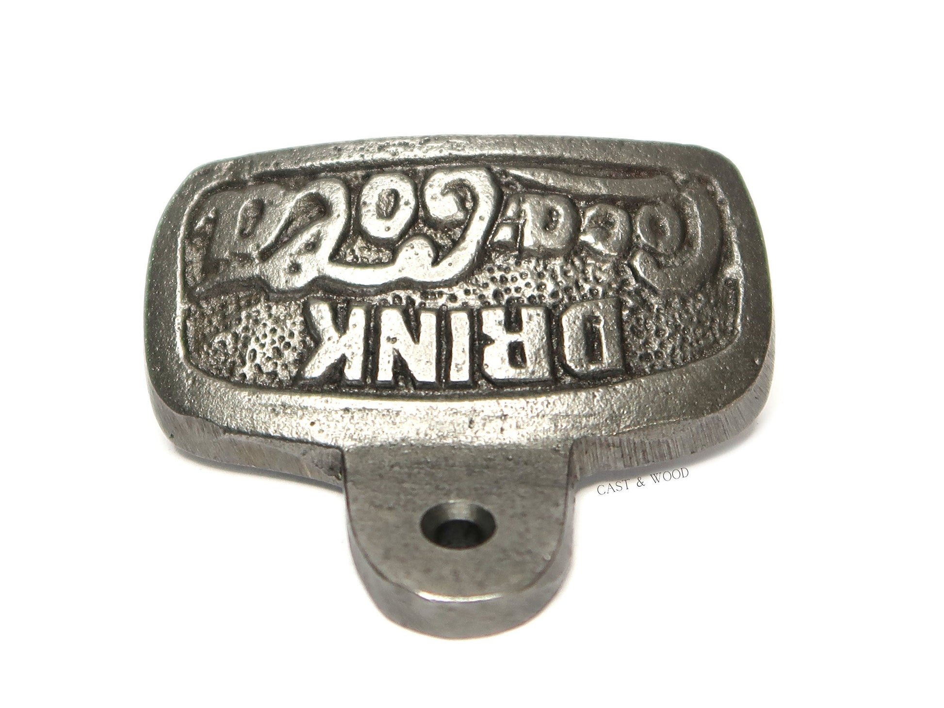 COCA-COLA Coke Cast Iron Wall Mounted Bottle Opener freeshipping - Cast & Wood