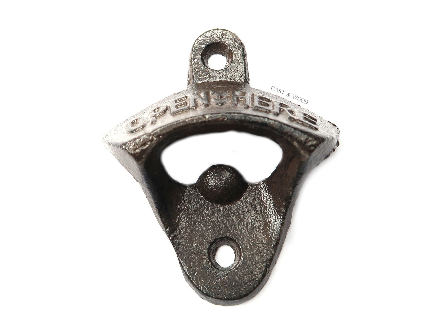 OPEN HERE Cast Iron Wall Mounted Bottle Opener freeshipping - Cast & Wood