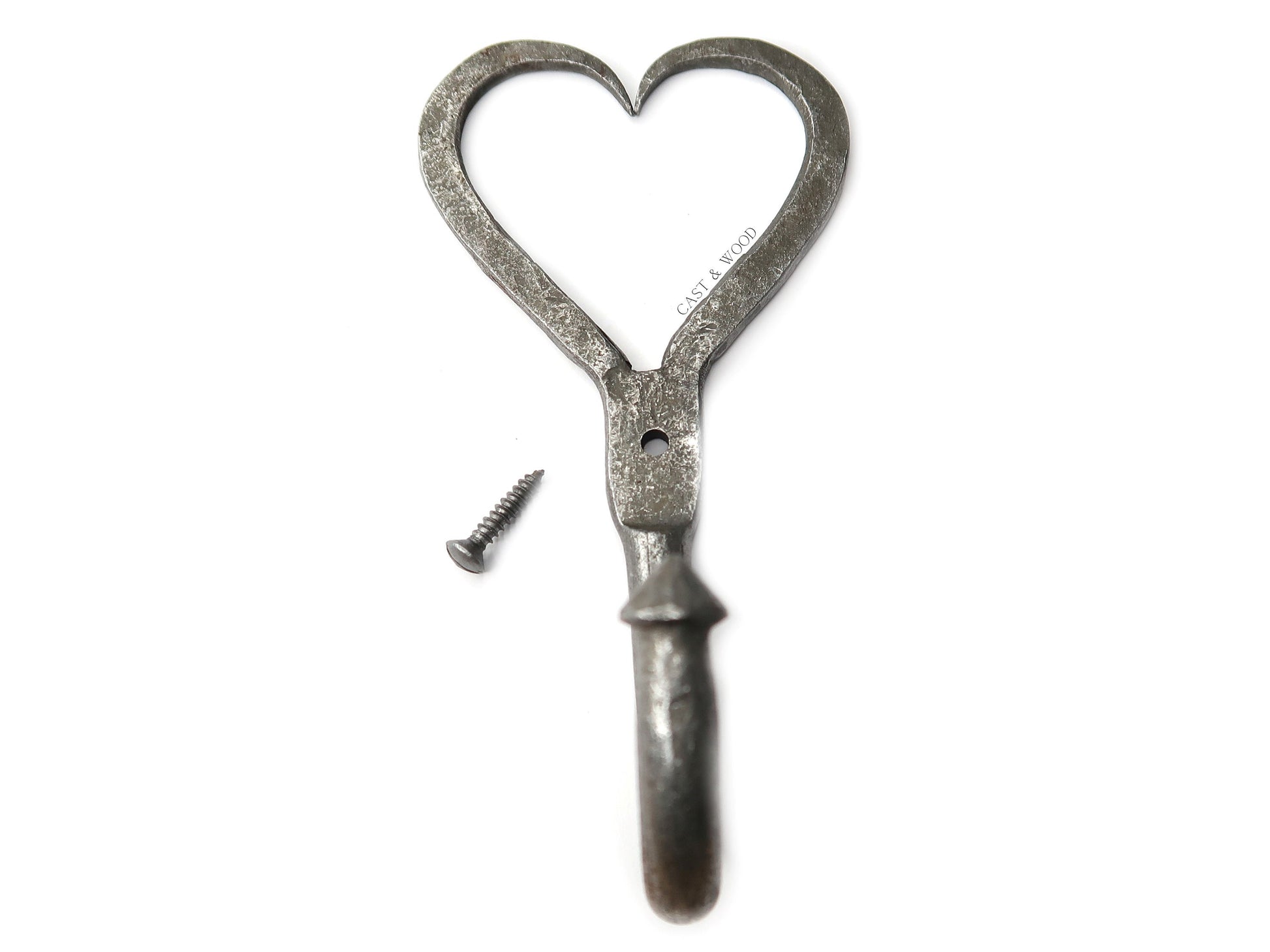 Heart Shaped Coat Hook freeshipping - Cast & Wood