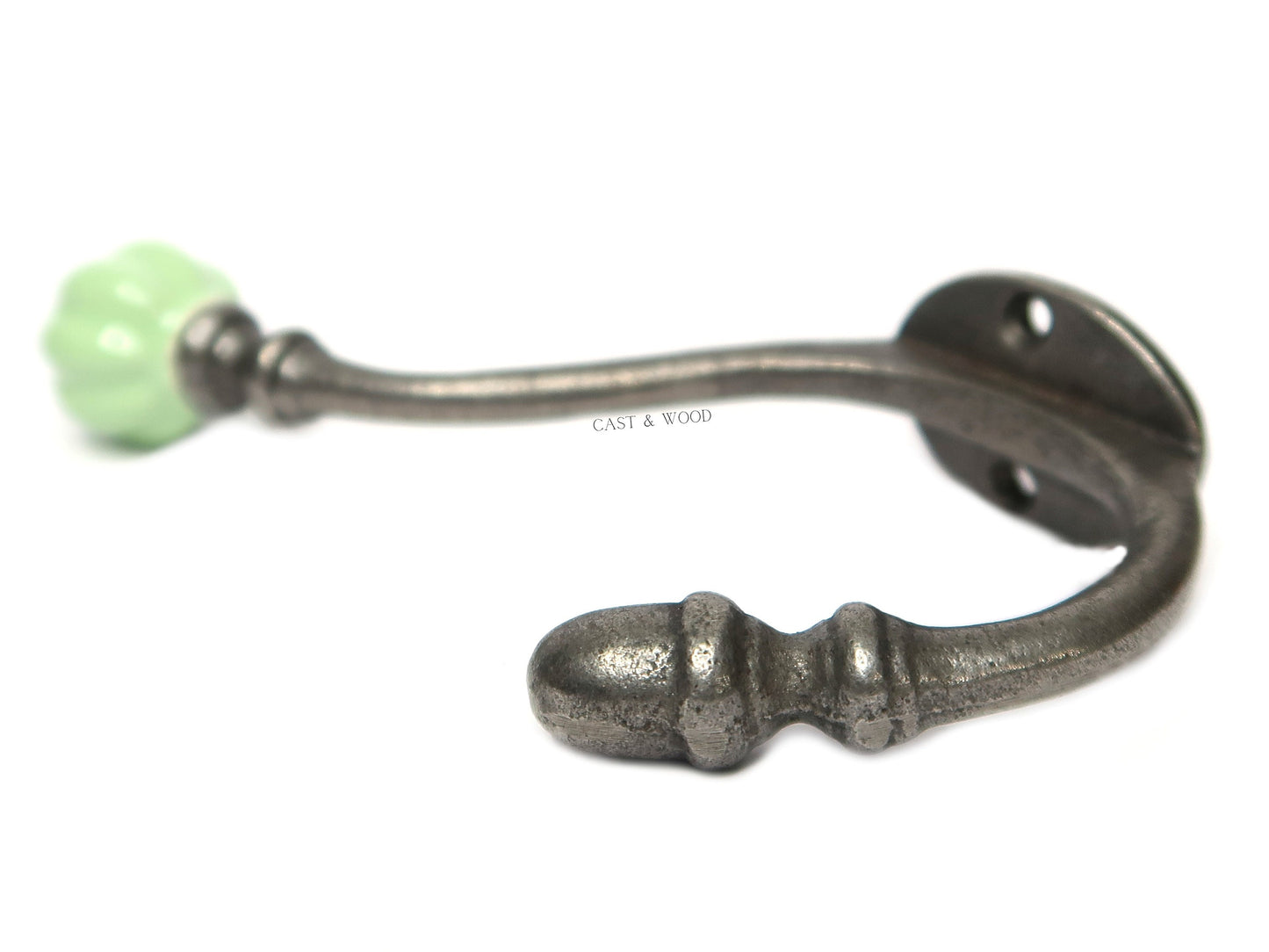 Spring Green Acorn Double Coat Hook freeshipping - Cast & Wood