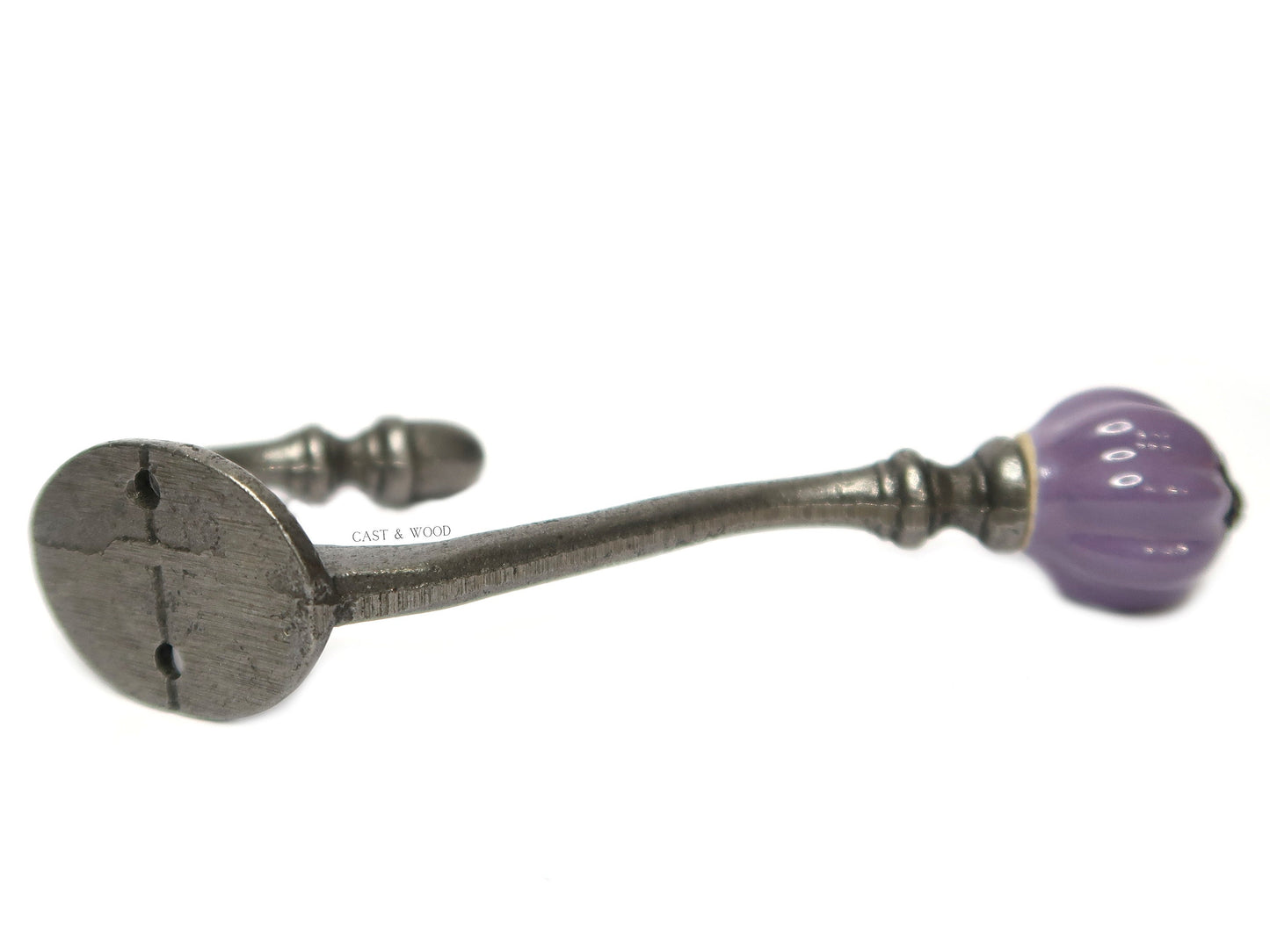 Purple Acorn Double Coat Hook freeshipping - Cast & Wood