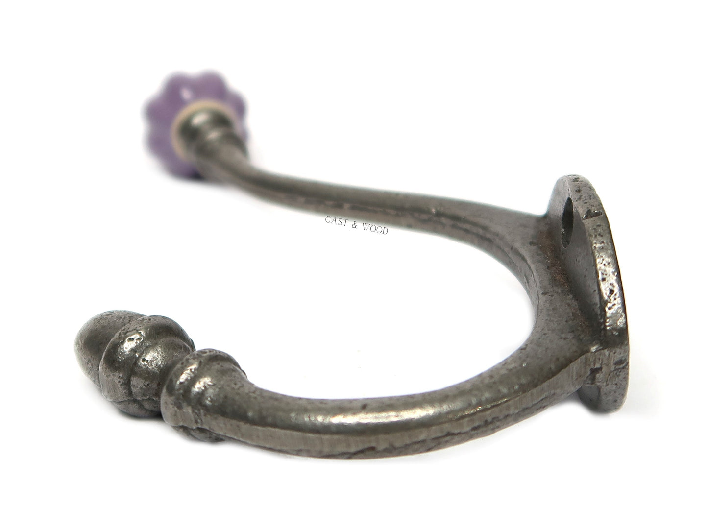 Purple Acorn Double Coat Hook freeshipping - Cast & Wood