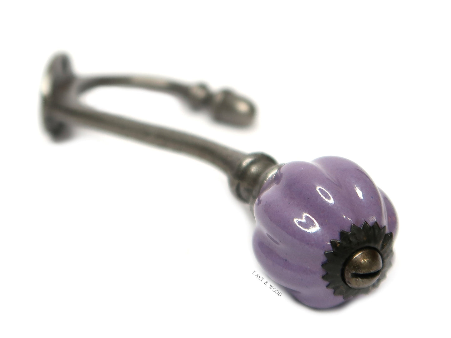 Purple Acorn Double Coat Hook freeshipping - Cast & Wood