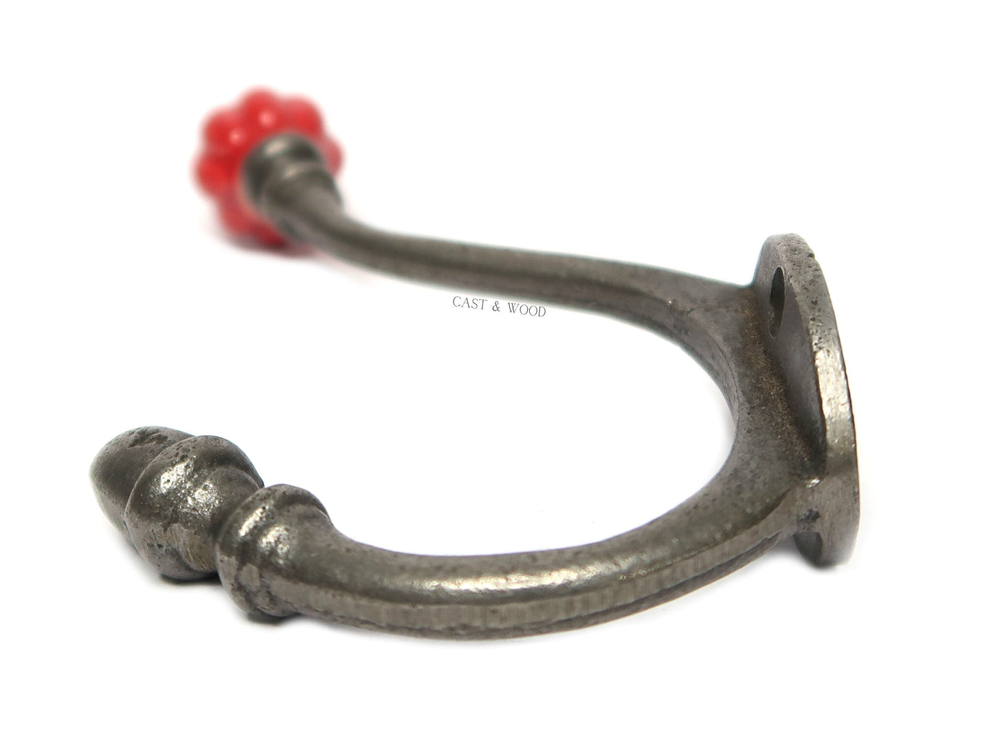 Red Acorn Double Coat Hook freeshipping - Cast & Wood
