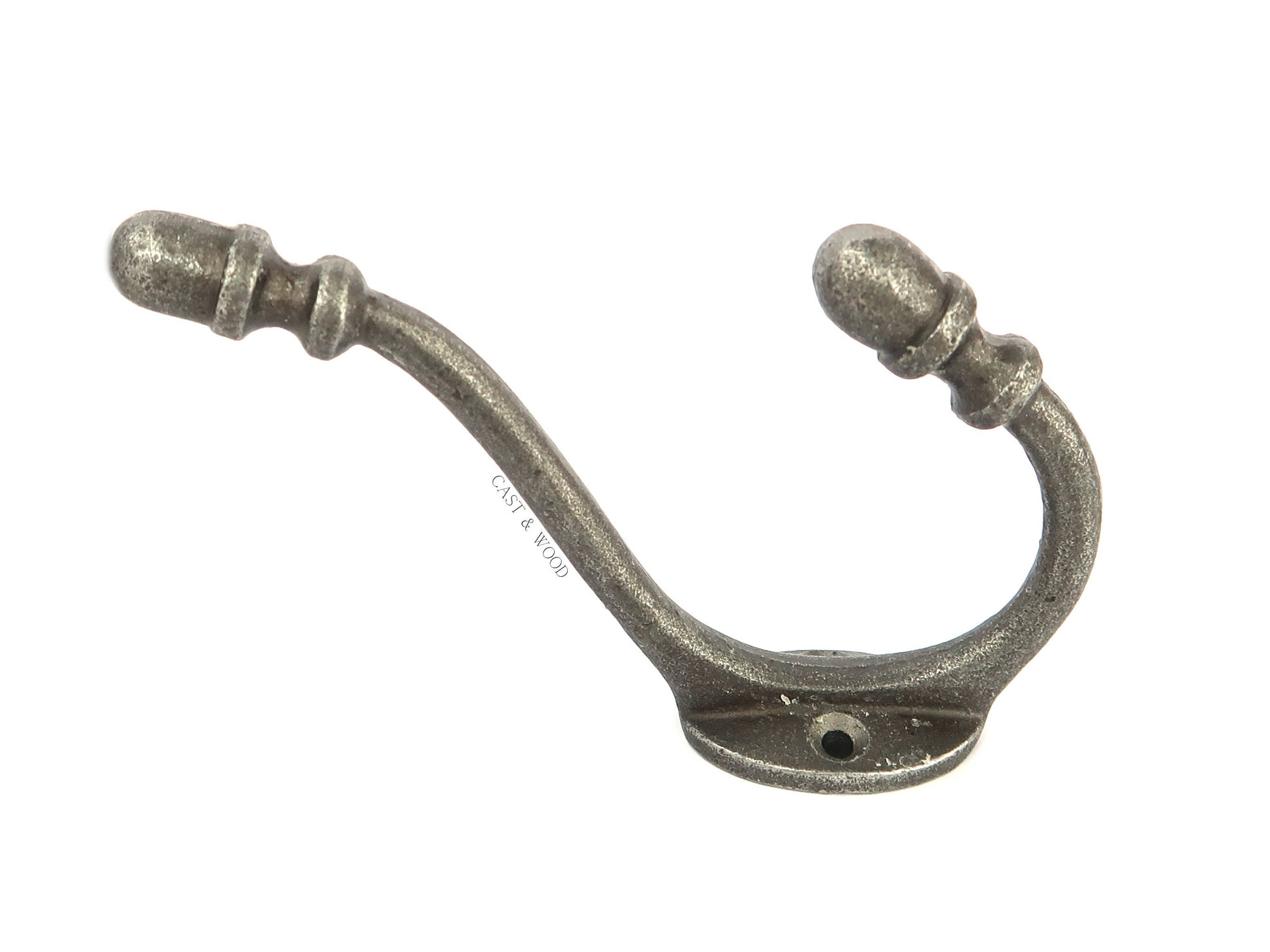 Acorn Double Coat Hook freeshipping - Cast & Wood