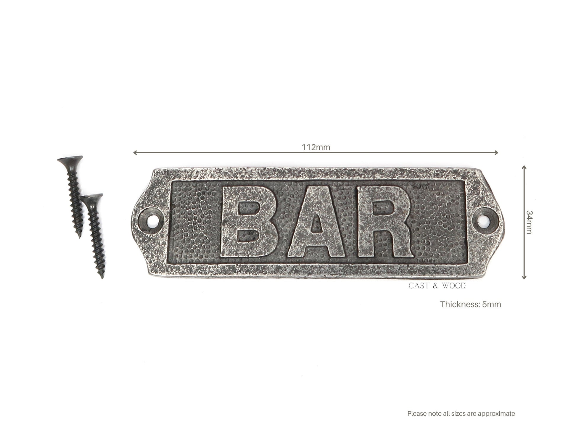 Bar Wall Plaque Sign