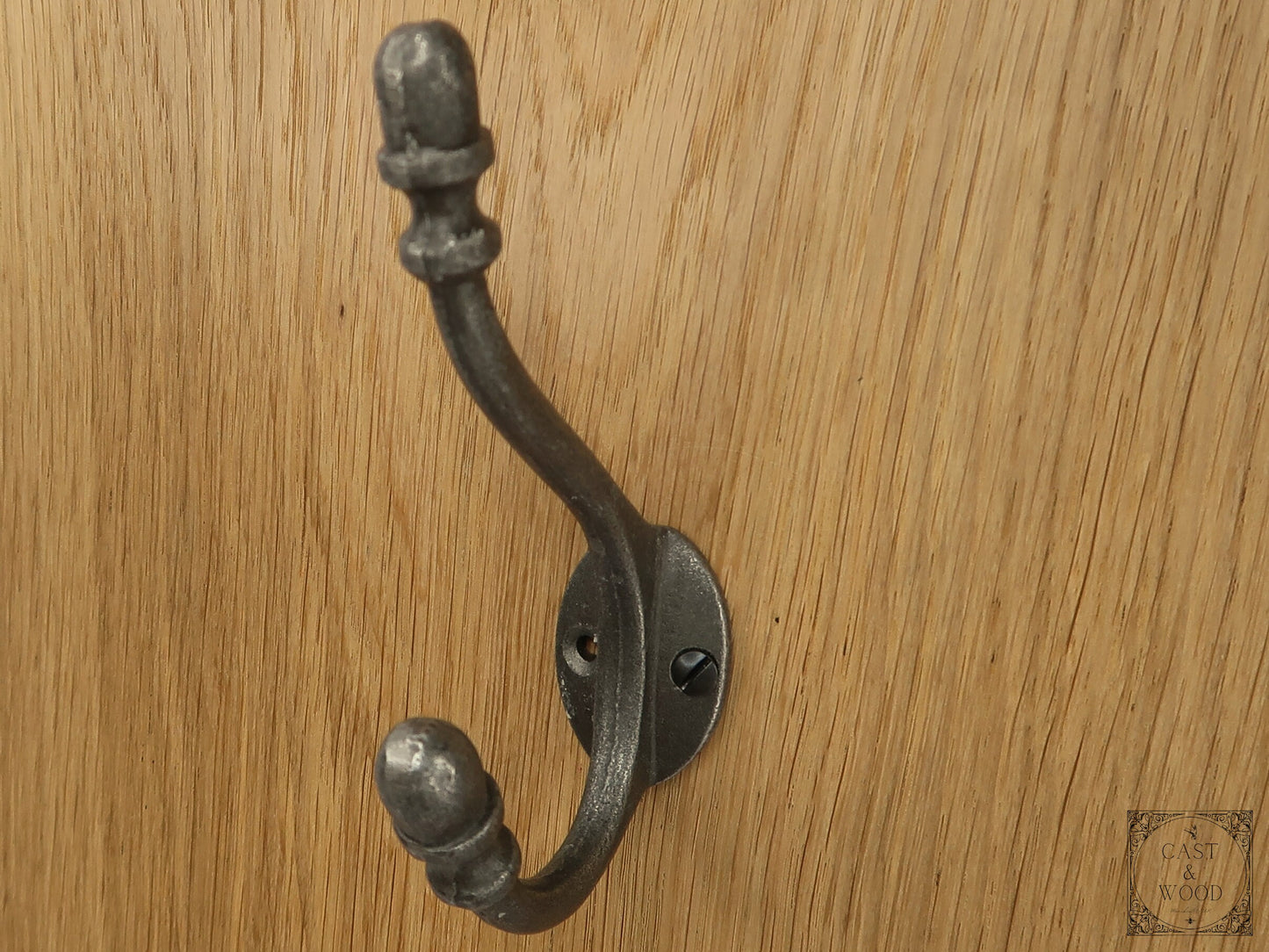 Acorn Double Coat Hook freeshipping - Cast & Wood