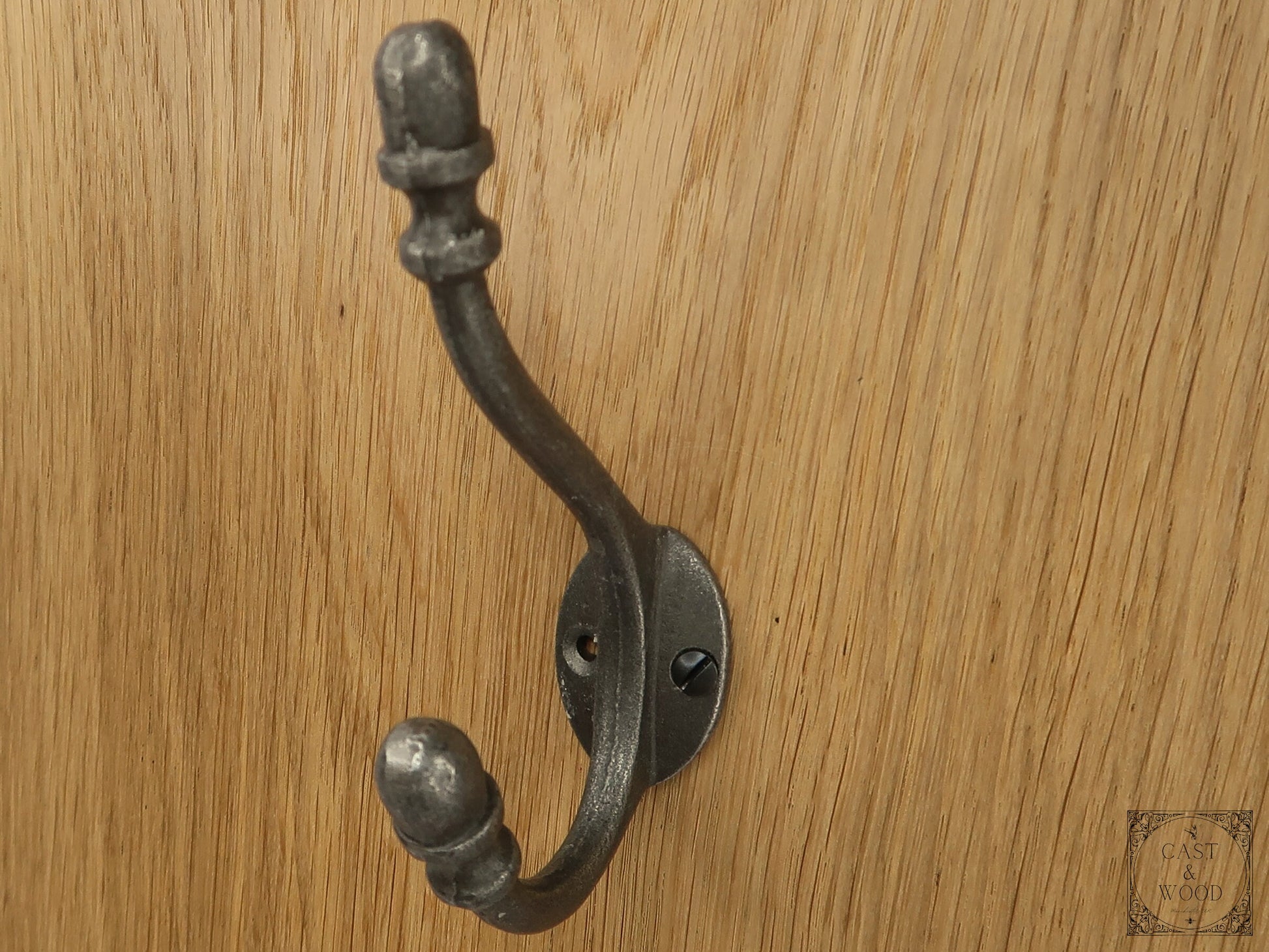 Acorn Double Coat Hook freeshipping - Cast & Wood