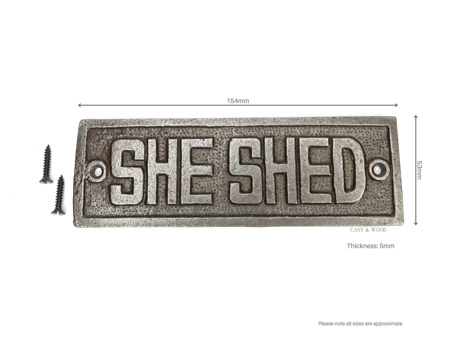 She Shed Wall Plaque freeshipping - Cast & Wood