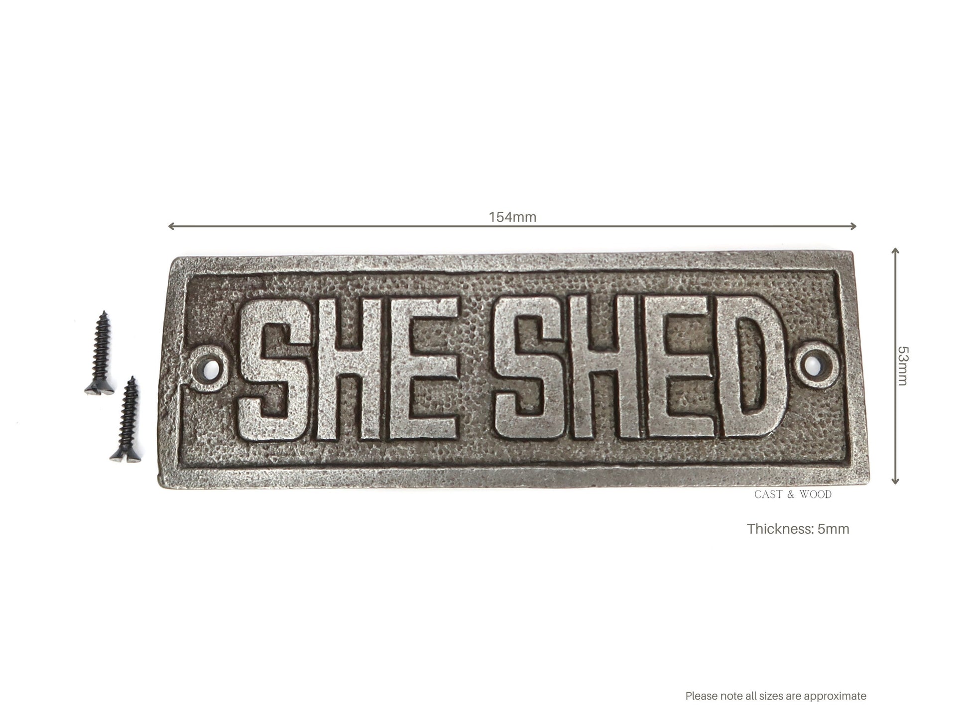 She Shed Wall Plaque freeshipping - Cast & Wood