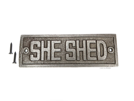 She Shed Wall Plaque freeshipping - Cast & Wood