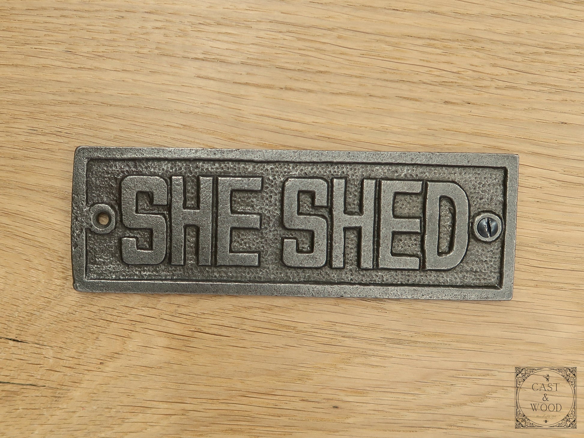 She Shed Wall Plaque freeshipping - Cast & Wood