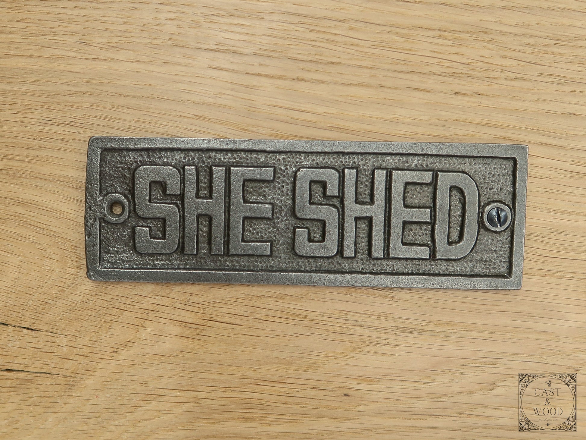 She Shed Wall Plaque freeshipping - Cast & Wood
