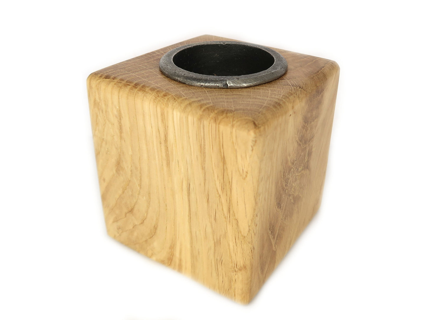 Solid Oak Tea Light Candle Holder freeshipping - Cast & Wood