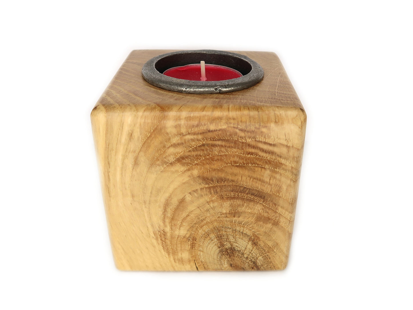 Solid Oak Tea Light Candle Holder freeshipping - Cast & Wood