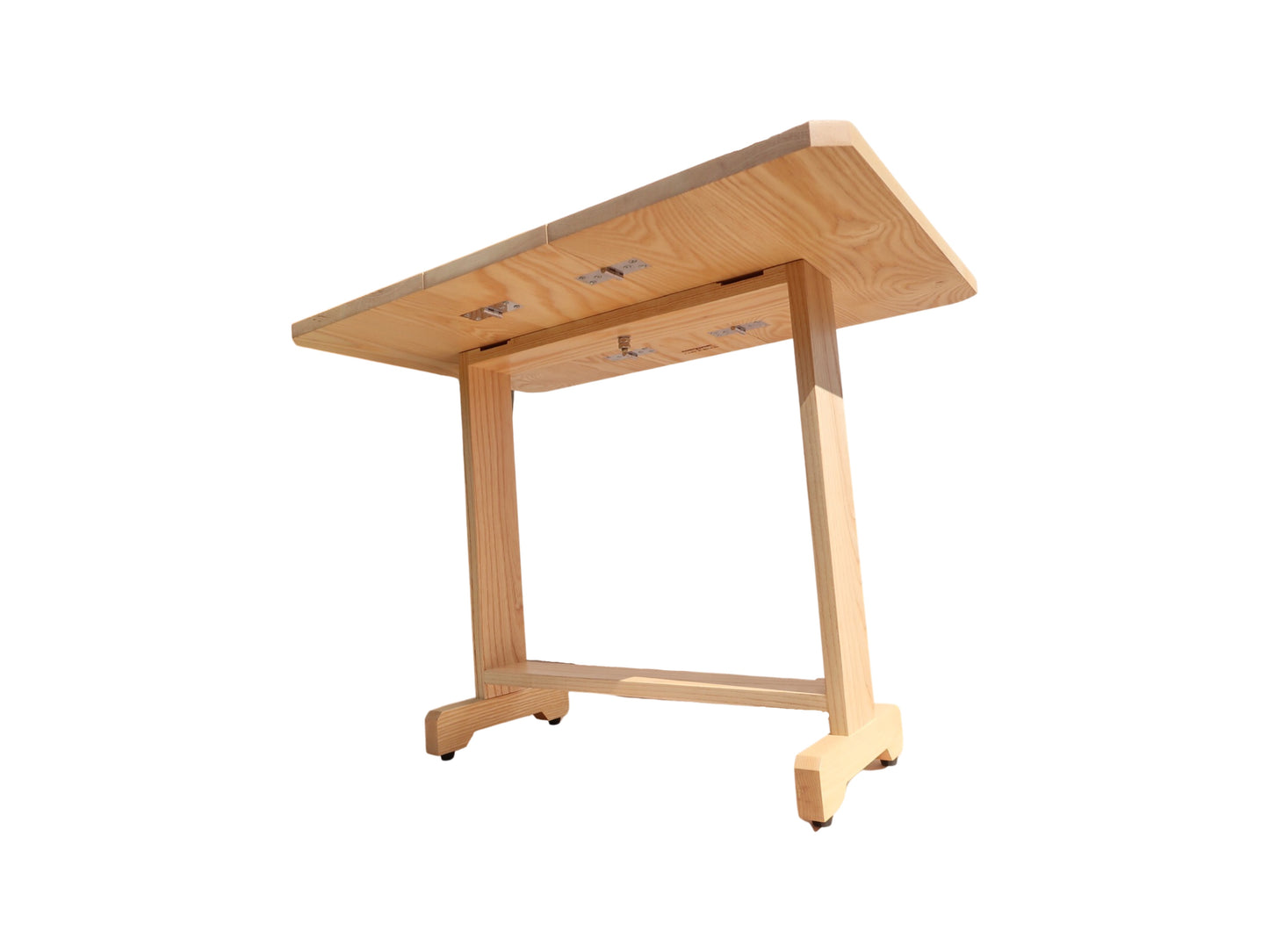 Solid Ash Twisting Side Table - Local Delivery