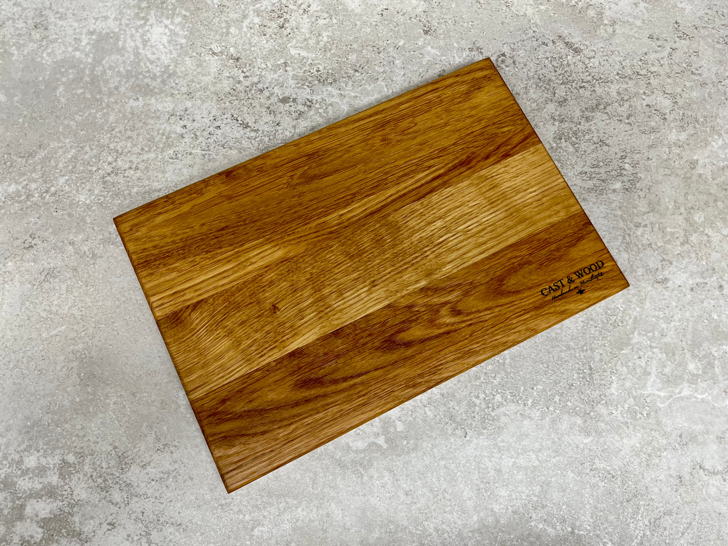 Personalised Family Name Solid Oak Chopping Board