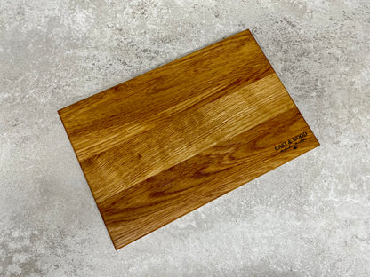 Personalised Family Name Solid Oak Chopping Board