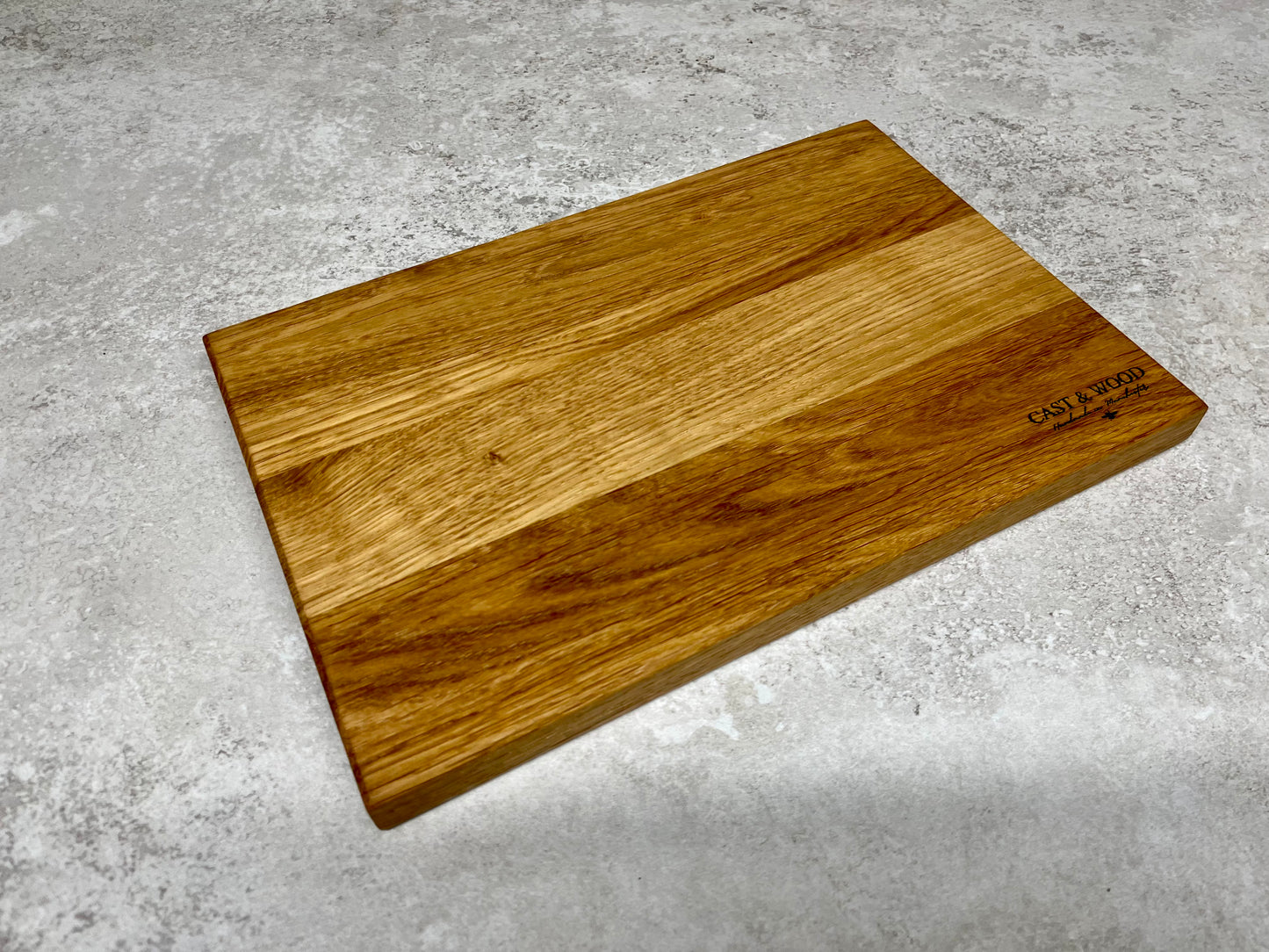 Personalised Family Name Solid Oak Chopping Board