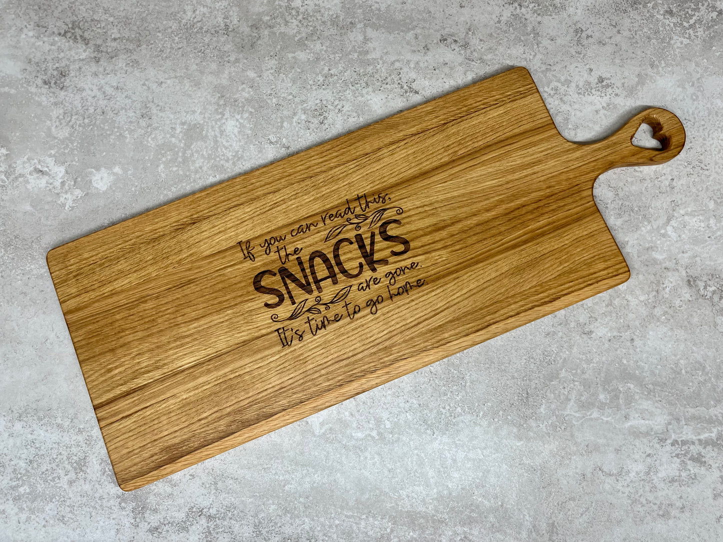 Extra Large Oak Serving Platter - If you can read this the snacks are gone...