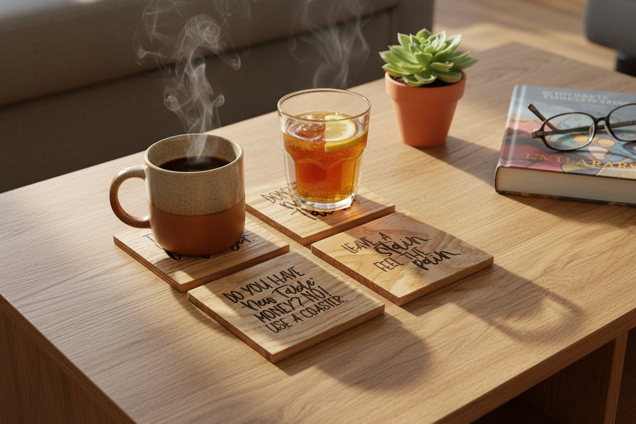 Don’t Ruin My Table Coaster Set