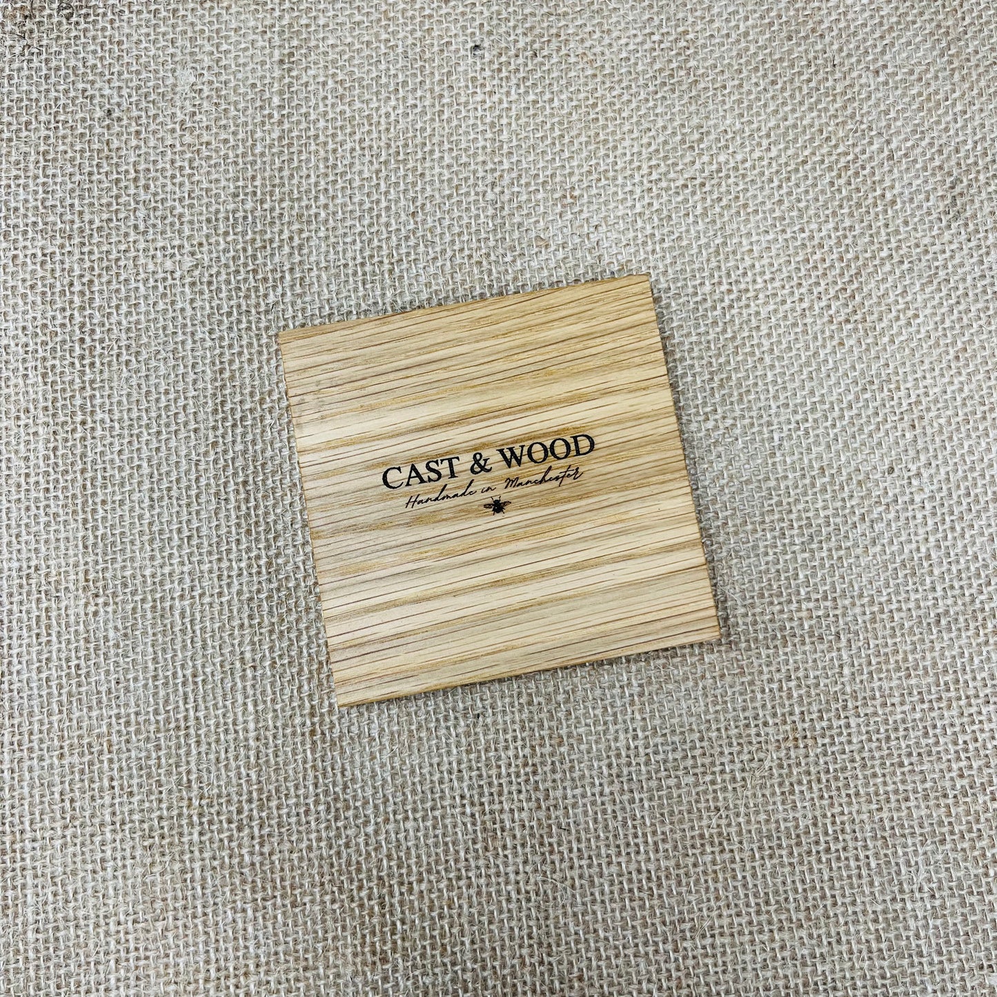 Personalised Letter Coaster - Engraved Solid Oak