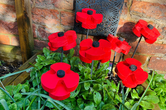 Decorative Poppy - Pair
