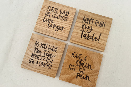 Don’t Ruin My Table Coaster Set