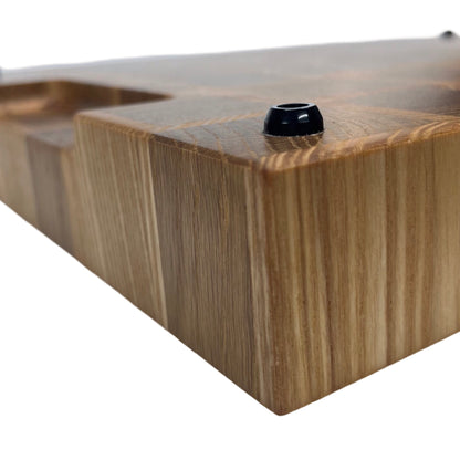 Basket Weave End Grain Premium Chopping Board - Oak / Ash - 38cm x 28cm