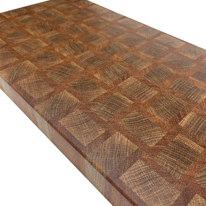 Extra Large Premium Oak / Sapele End Grain Chopping Board