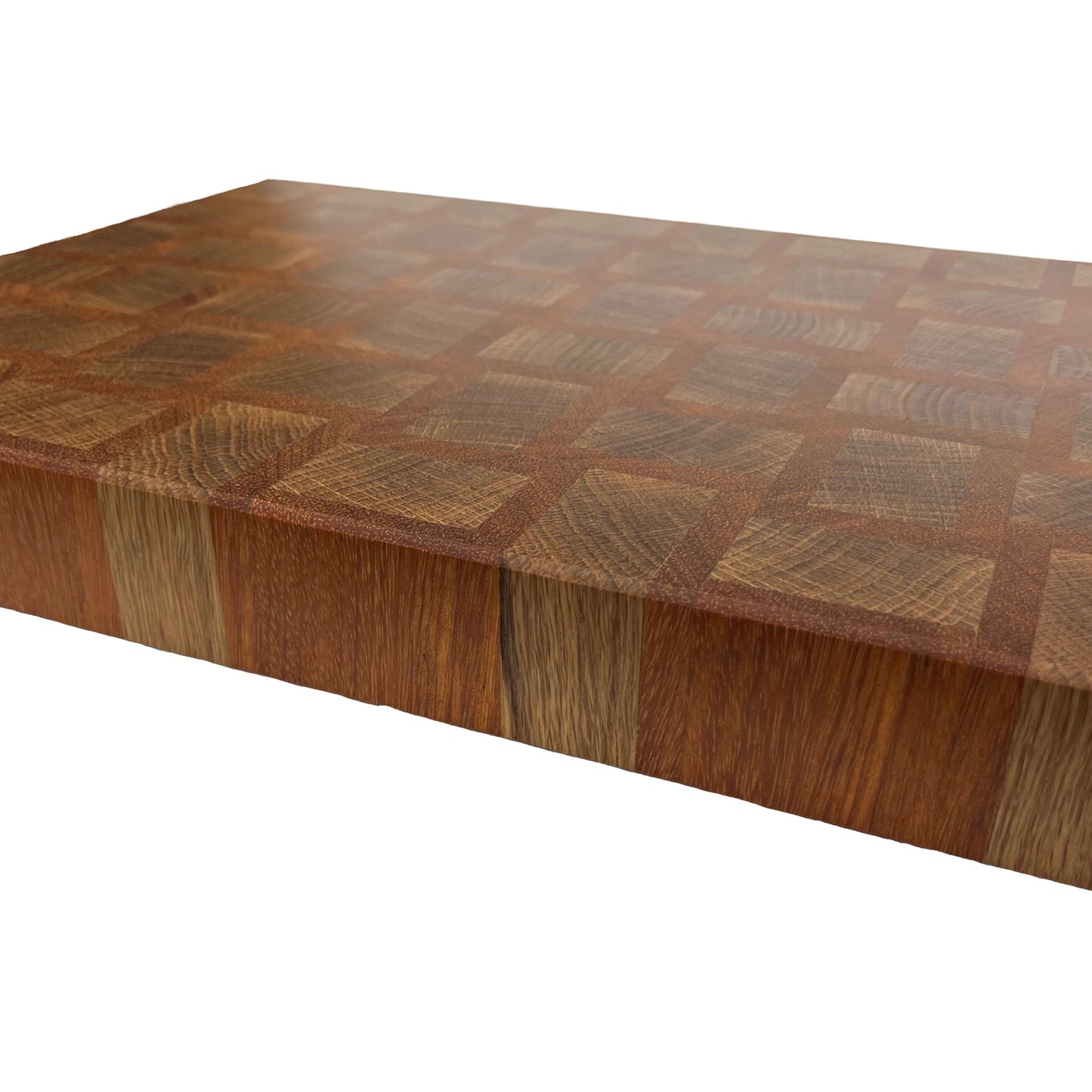 Extra Large Premium Oak / Sapele End Grain Chopping Board