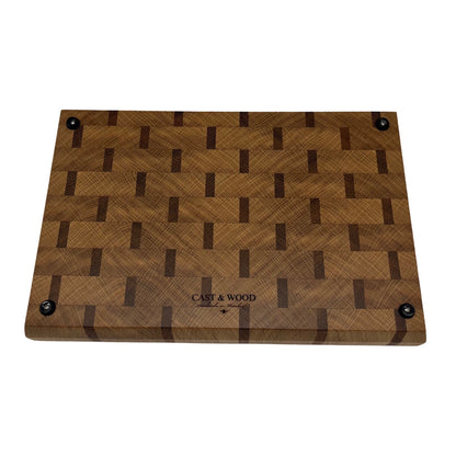 Oak / Sapele Premium End Grain Cutting Board