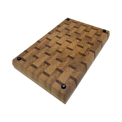 Oak / Sapele Premium End Grain Cutting Board