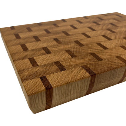 Oak / Sapele Premium End Grain Cutting Board