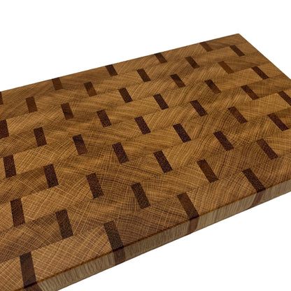 Oak / Sapele Premium End Grain Cutting Board