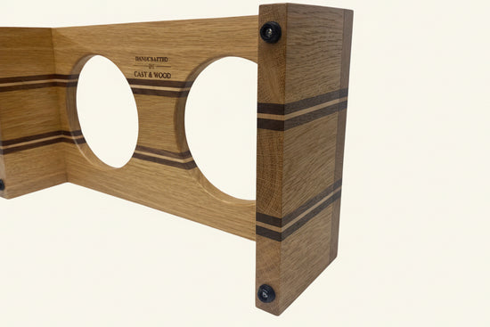 Striped Double Pet Bowl