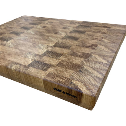 Solid Oak End Grain Chopping Board - 40cm x 30cm