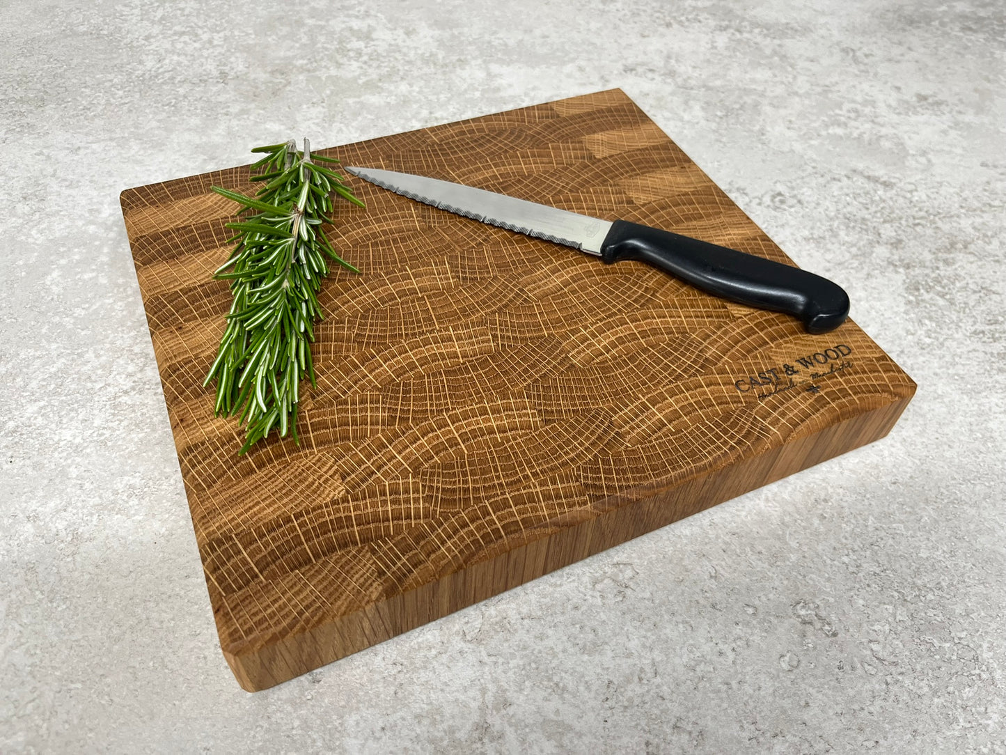 Medium Solid Oak End Grain Chopping Board