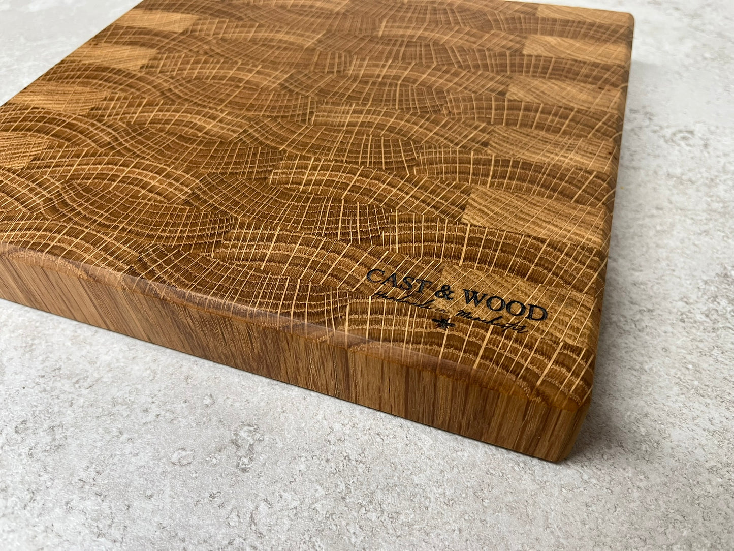 Medium Solid Oak End Grain Chopping Board