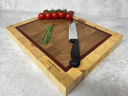 Large Butchers Block End Grain Chopping Board