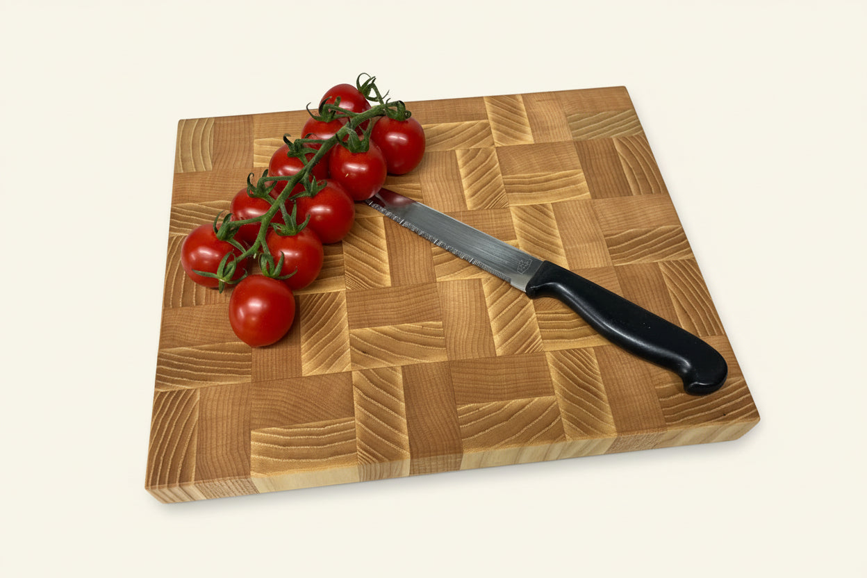 Cast and Wood Handmade ash and beech End Grain Chopping Board