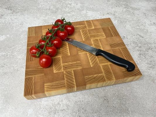 Cast and Wood Handmade ash and beech End Grain Chopping Board