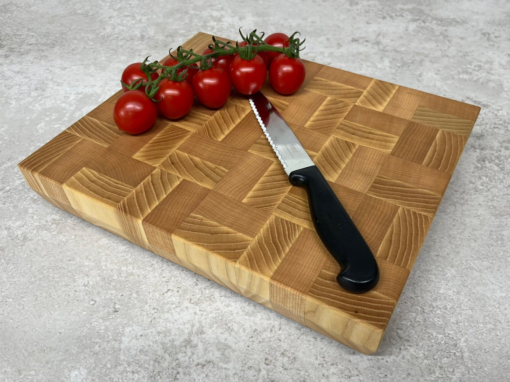 Cast and Wood Handmade ash and beech End Grain Chopping Board