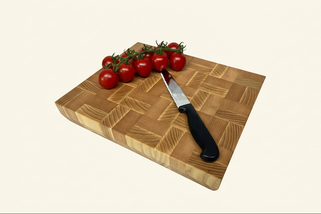 Cast and Wood Handmade ash and beech End Grain Chopping Board